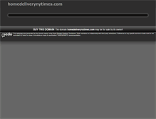 Tablet Screenshot of homedeliverynytimes.com